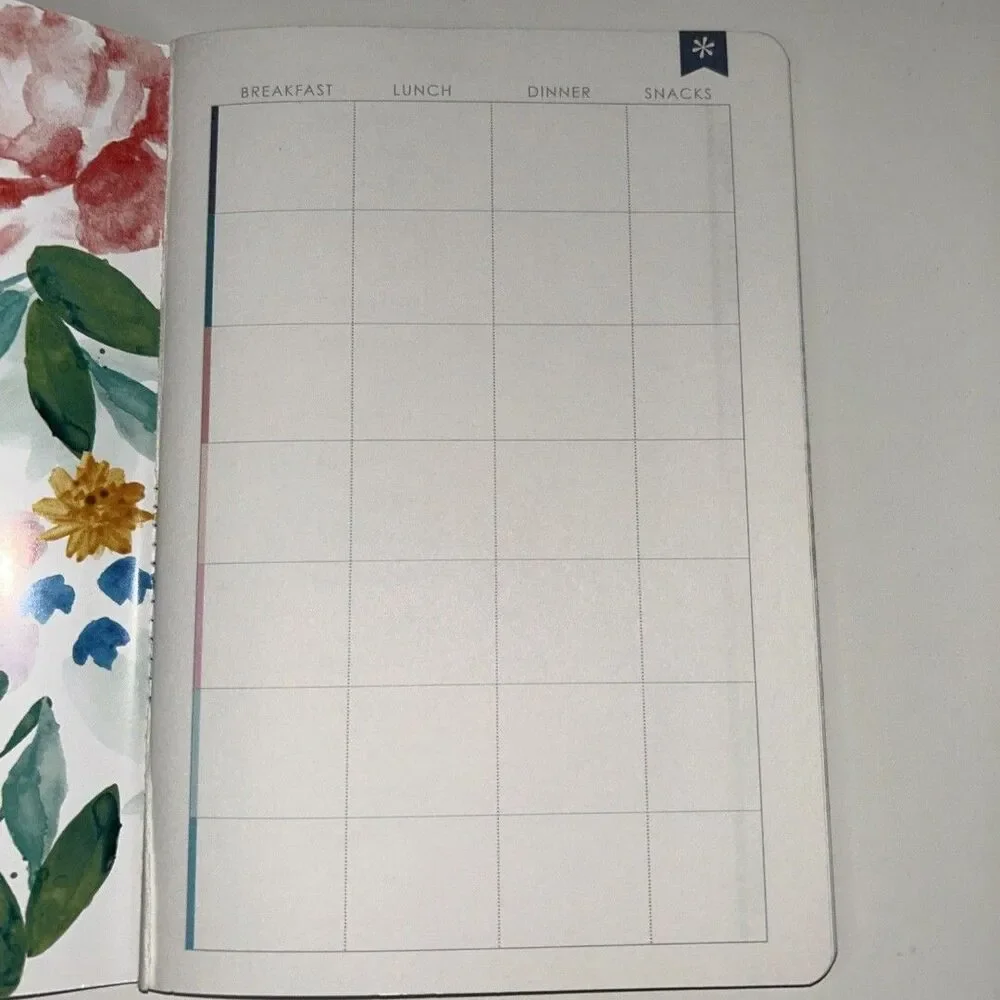 Erin Concern Petite Planner Wellness Log Missing Front Pages And Sticker Sheet